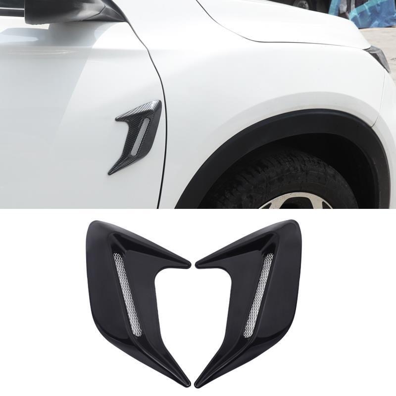 HDELF Dekorativna naljepnica za blatnik automobila – za karoseriju, uzorak imitacije škrge morskog psa, TPU/ABS, lijepljenje