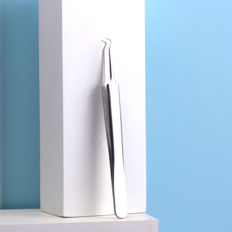 Инструмент за акне от неръждаема стомана: игла за изцеждане и пинсета за черни точки (Yuhan; материал: неръждаема стомана; Частна марка: Да; Предназначен за обща употреба)