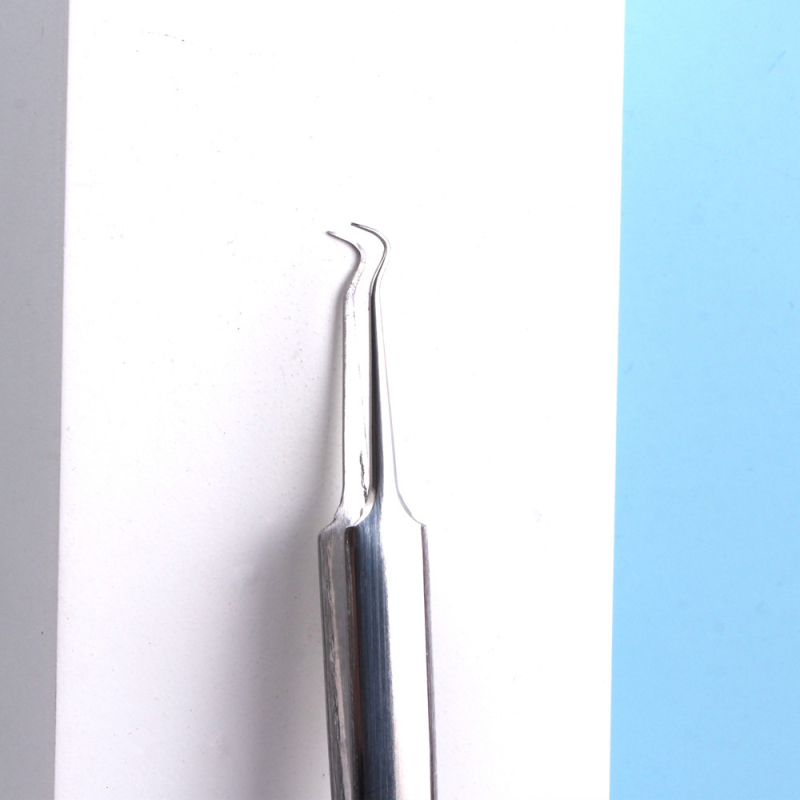 Инструмент за акне от неръждаема стомана: игла за изцеждане и пинсета за черни точки (Yuhan; материал: неръждаема стомана; Частна марка: Да; Предназначен за обща употреба)