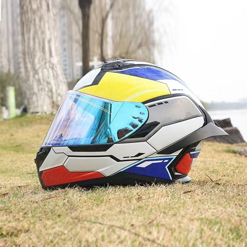 Casca moto unisex, full-face, carcasă ABS, certificat TCO99, pregătită pentru drum, utilizare de iarnă