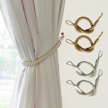 Завръзки за пердета, ръчно тъкани памучно‑ленени въжета, модел YCL021, марка Yichenlong, стил Нордик