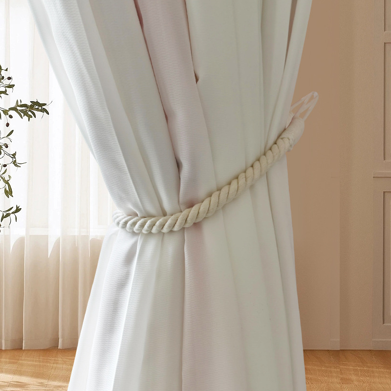Завръзки за пердета, ръчно тъкани памучно‑ленени въжета, модел YCL021, марка Yichenlong, стил Нордик