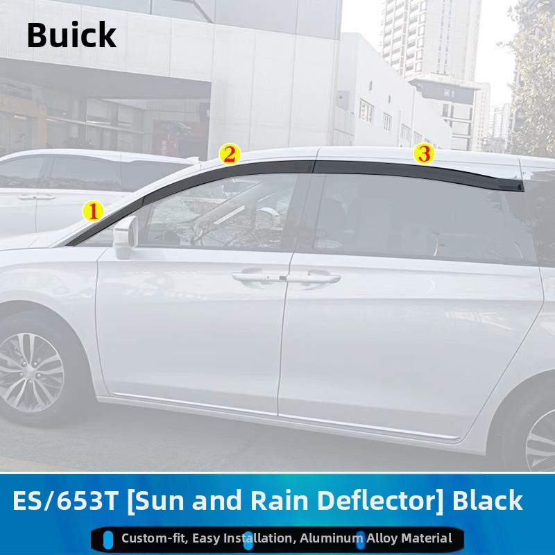 Dážďová ochranná ozdoba obočia pre Buick GL8 ES/653T/652T — Just Right, Materiál: Iný, Spracovanie: Prispôsobenie k dispozícii
