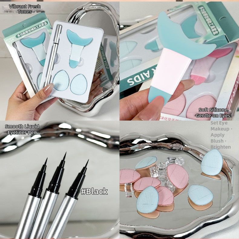Youbaoli višefunkcionalni set alata za šminkanje očiju – eyeliner i puder za oči, sve-u-jednom, proizvedeno u Guangdongu