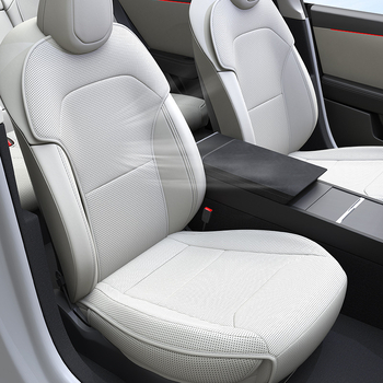 Zaštitna jastučnica za sjedalo Tesla Model Y — memory foam punjenje, PU površina, prozračna, set,Originalni stil