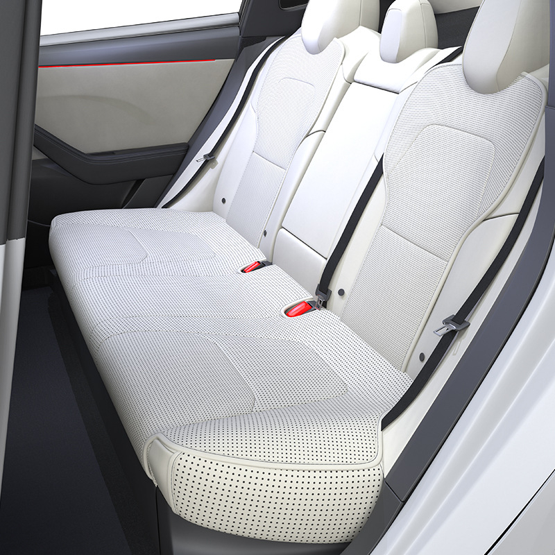 Zaštitna jastučnica za sjedalo Tesla Model Y — memory foam punjenje, PU površina, prozračna, set,Originalni stil
