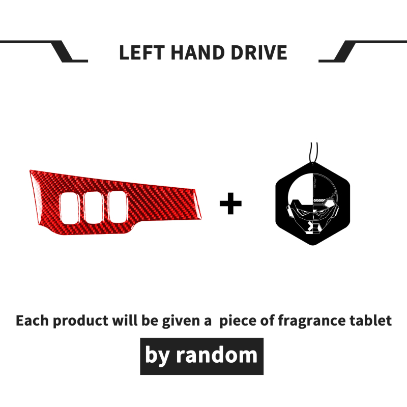 Etichete decorative din fibră de carbon pentru comutatorul farurilor Mitsubishi Lancer EVO (2008-2015) - RRX carbon