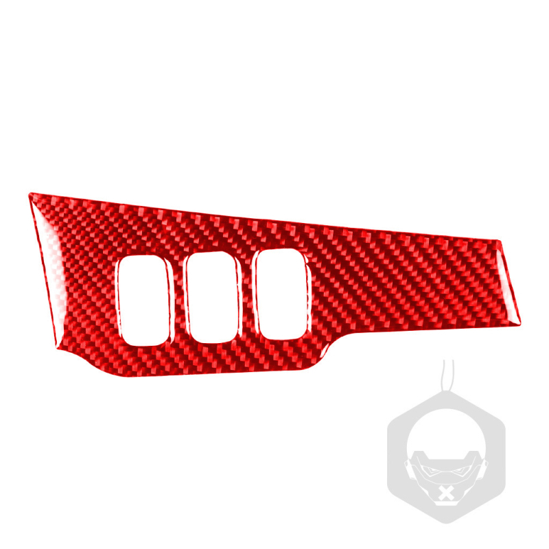 Etichete decorative din fibră de carbon pentru comutatorul farurilor Mitsubishi Lancer EVO (2008-2015) - RRX carbon