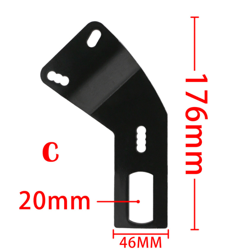 Βάση φρυδιού προστασίας για ηλεκτρικό μοτοποδήλατο MF019, πλαστικό, διευρυμένη έκδοση, καθολικά συμβατή με Honda, BMW, Yamaha, Kawasaki