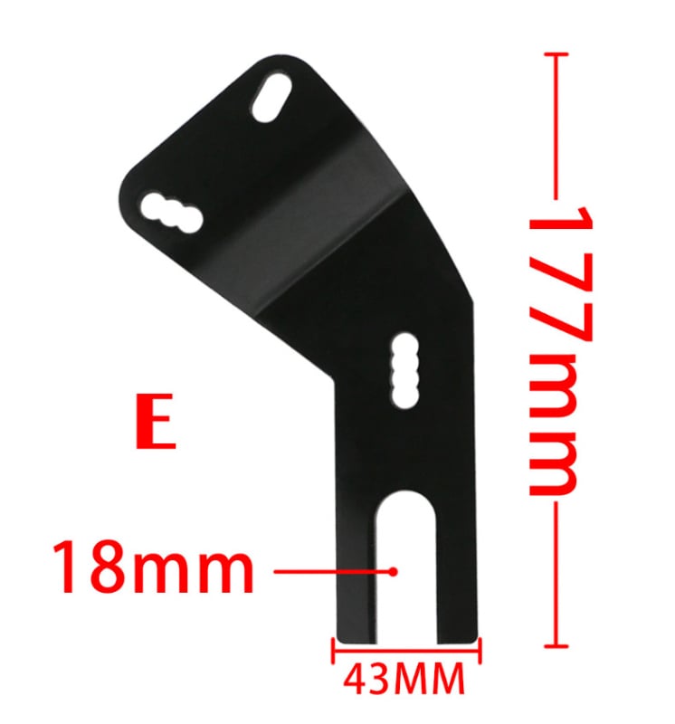 Βάση φρυδιού προστασίας για ηλεκτρικό μοτοποδήλατο MF019, πλαστικό, διευρυμένη έκδοση, καθολικά συμβατή με Honda, BMW, Yamaha, Kawasaki