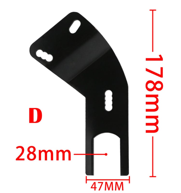 Βάση φρυδιού προστασίας για ηλεκτρικό μοτοποδήλατο MF019, πλαστικό, διευρυμένη έκδοση, καθολικά συμβατή με Honda, BMW, Yamaha, Kawasaki