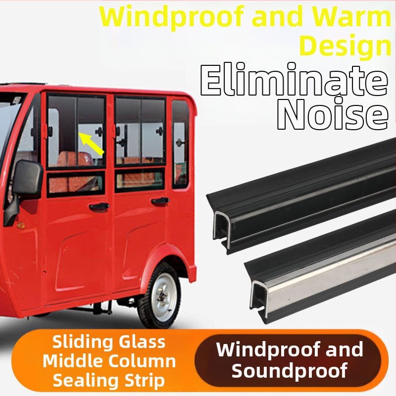 Tesniaci pás pre dvere a okná – gumový, univerzálny, pre elektrické trojkolesové vozidlo s uzavretou kabínou