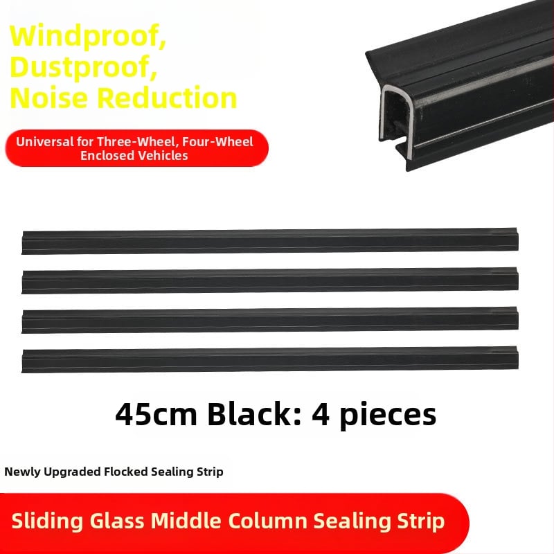 Λωρίδα σφράγισης θυρών και παραθύρων — καουτσούκ, καθολική εφαρμογή, για ηλεκτρικό τρίκυκλο με κλειστό όχημα