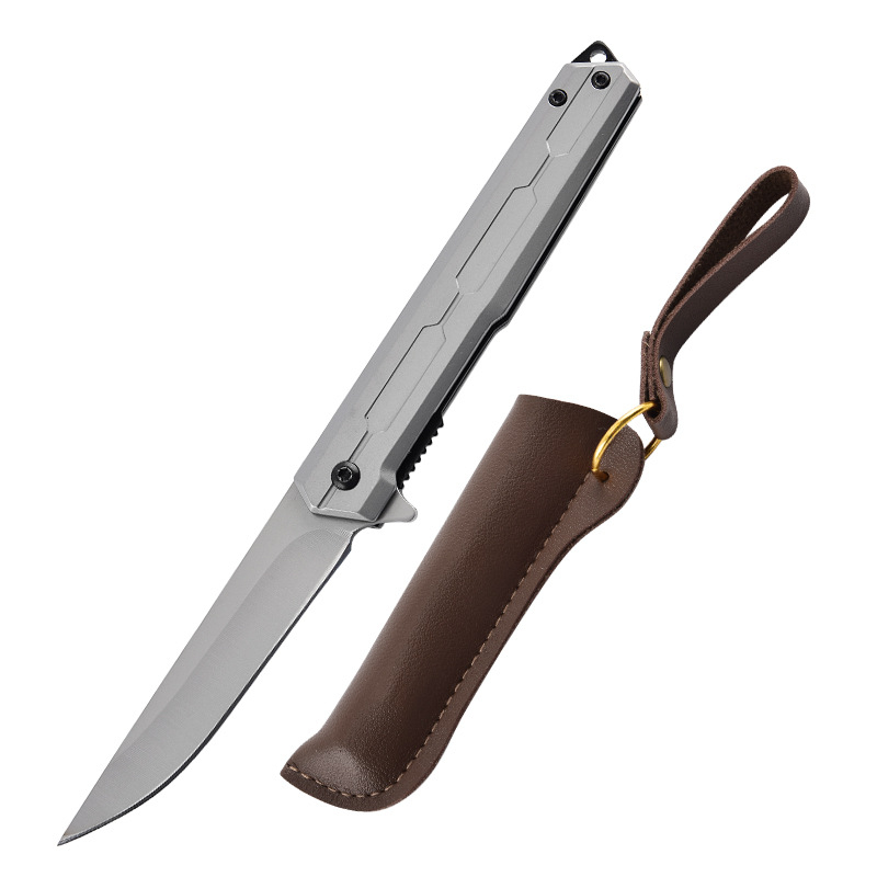 Sklopivi nož Commander – Višestrani, Brzo otvaranje, Prijenosno za kampiranje – Oštrica od nehrđajućeg čelika duljine 8,5 cm