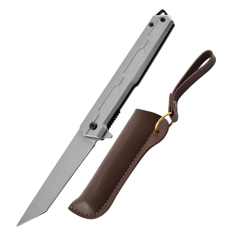 Sklopivi nož Commander – Višestrani, Brzo otvaranje, Prijenosno za kampiranje – Oštrica od nehrđajućeg čelika duljine 8,5 cm