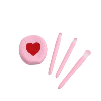 4-части комплект за грим: четки за основа и сенки, пластмасови дръжки, подходящи за всички типове кожа