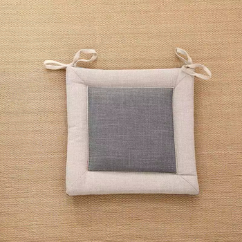 Laneni jastuk za stolicu, uklonjiv i periv, japanski tatami stil, za ured i dom