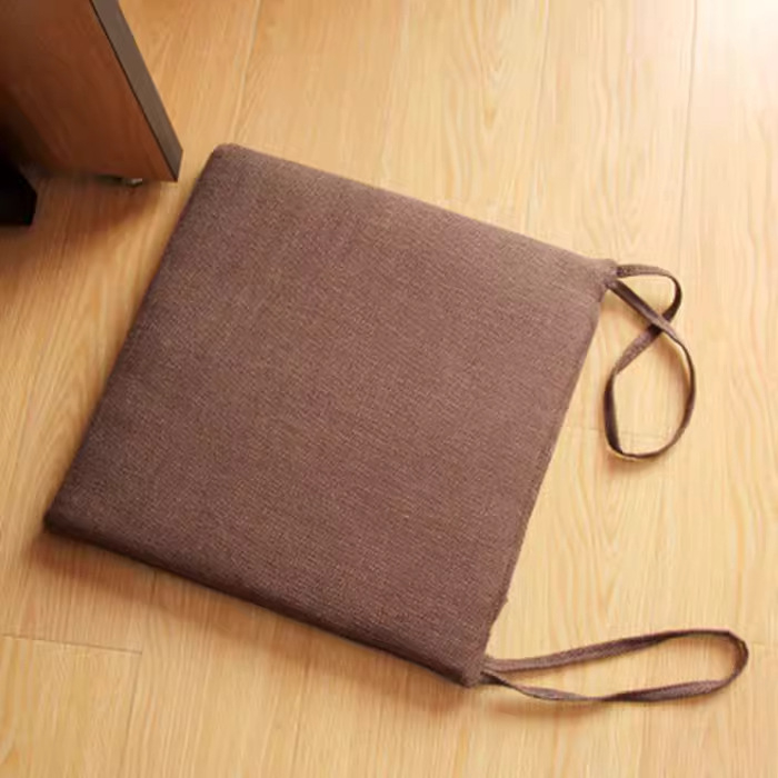 Laneni jastuk za stolicu, uklonjiv i periv, japanski tatami stil, za ured i dom