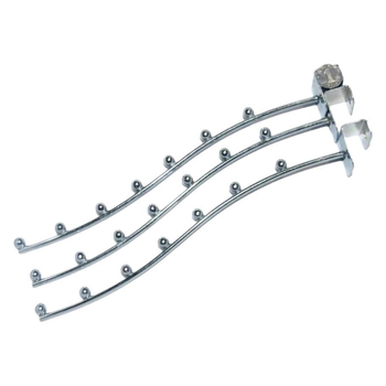 Cuier pentru haine cu șapte cârlige, țeavă pătrată 25 mm, oțel inoxidabil, mai multe rânduri de cârlige, capacitate 1–3 kg