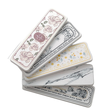 Τετράγωνος πάτος μπάνιου από διοταμίτης πηλό, απορροφητικό, με αποθήκευση οδοντόβουρτσας-σαπουνιού, φλοράλ μοτίβο, γρήγορο στέγνωμα