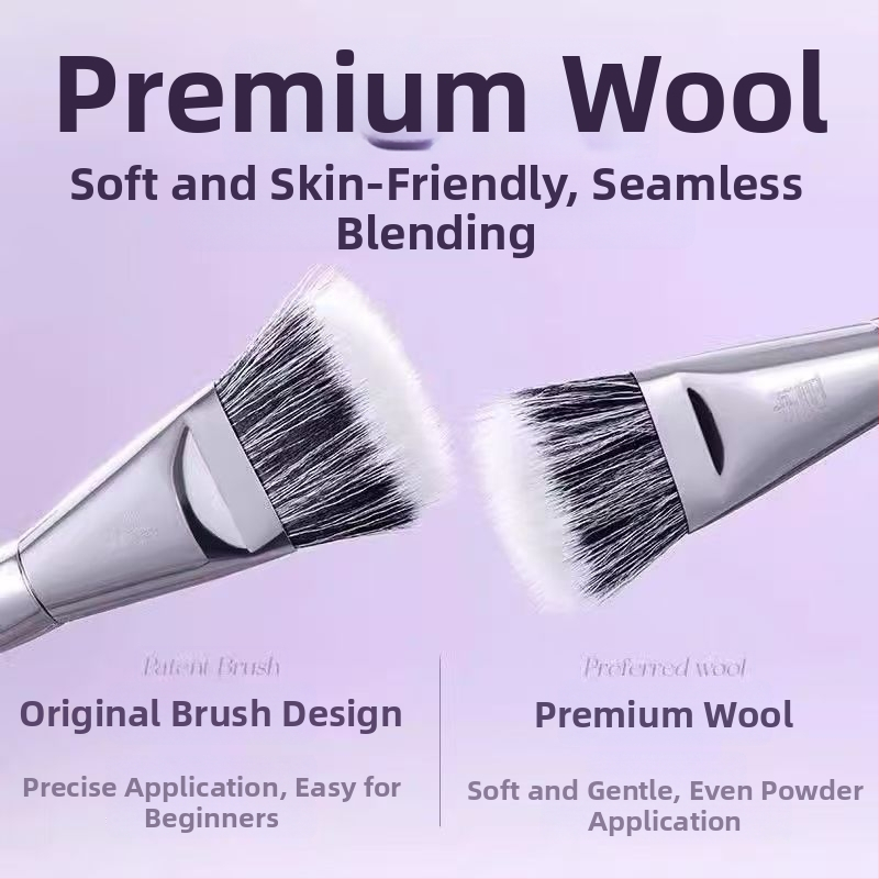 Lishu sada štetcov na líčka, 4 diely, v balení v krabičke, na nanášanie make-upu, vhodná pre všetky typy pleti.