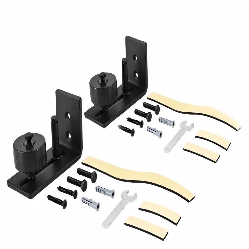 Lengésgátló stopper csúszó ajtókhoz, vasból készült, alkalmas fa és alumínium ajtókhoz, testreszabható feldolgozás, felület polírozása és porfestés