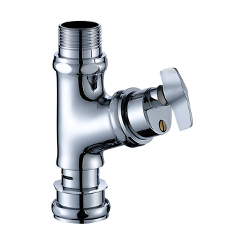 Valvă de spălare cu întârziere manuală din cupru pentru toaletă de tip squat – model V6325.V6326, fără alimentare, presiune apă 1, timp de spălare 3–5 s