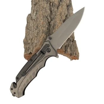 Ou Zhen vanjski sklopivi nož za kampiranje i preživljavanje, nehrđajući čelik, brzo otvaranje, taktički nož