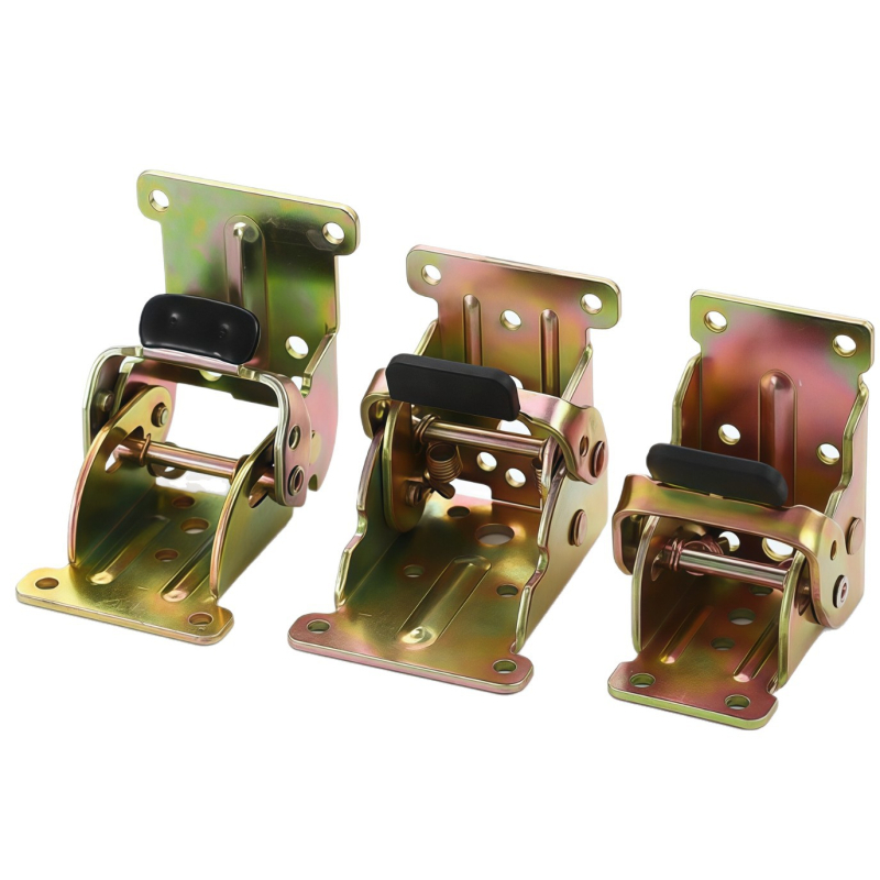 Balama pliantă cu blocare automată – 0–90–180°, model universal, pentru uși de mobilier și dulapuri, grosime 2,5 mm
