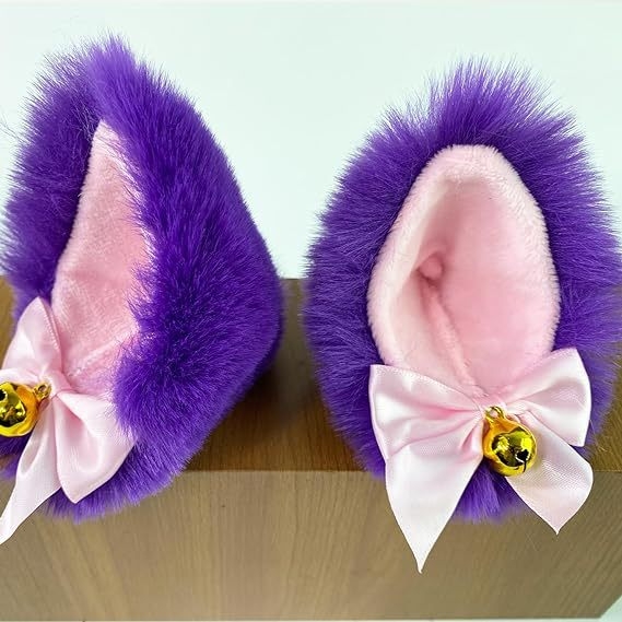 Decorațiune pentru cască cu urechi de pisică și clopoței · Model FG67 · Brand Independent · Personalizare: Da · Scop: Decorare