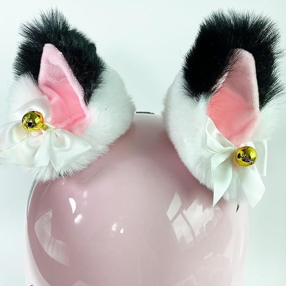 Decorațiune pentru cască cu urechi de pisică și clopoței · Model FG67 · Brand Independent · Personalizare: Da · Scop: Decorare