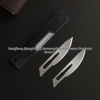 Nerezový mini sklápací nôž, rýchle otvorenie, kľúčenka, čepeľ 5.8 cm, čepeľ 3Cr13