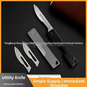 Nerezový mini sklápací nôž, rýchle otvorenie, kľúčenka, čepeľ 5.8 cm, čepeľ 3Cr13