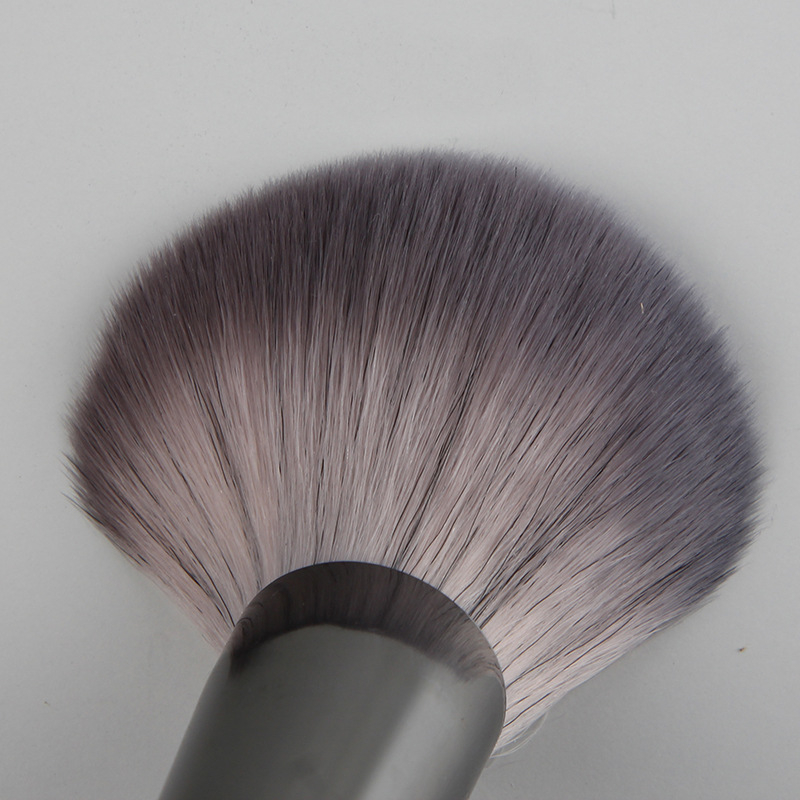 14 darabos sminkecset-készlet nylon/szintetikus szálakkal, fából készült fogantyúval, hordozható, teljes hossz 16,5 cm