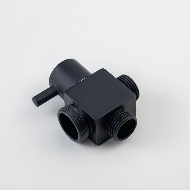Distribuitor de duș din cupru, trei căi, intrare 1 către două ieșiri, stil modern minimalist, personalizabil