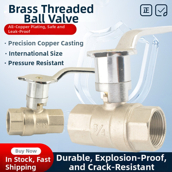 Plynový ventil na sporák, meď, guľový ventil, predné upevnenie, rýchle otvorenie