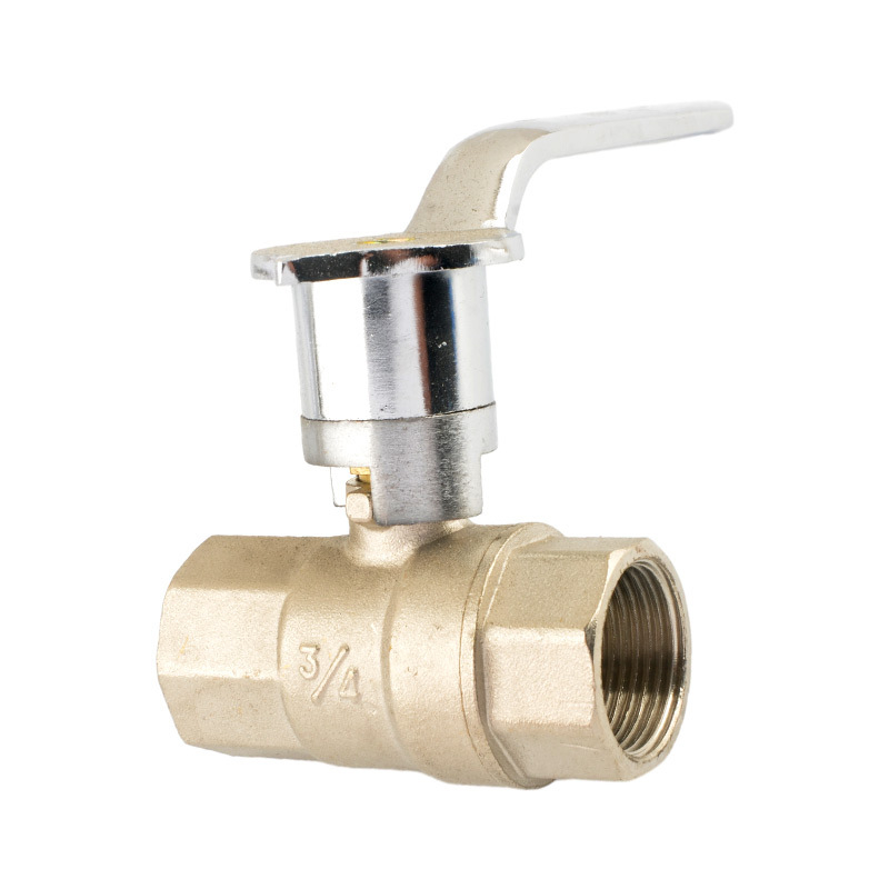 Plinski ventil za ploču, bakreni, kuglasti tip, prednja montaža, brzo otvaranje