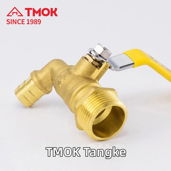 Brončani zavojni vodovodni izlaz s kugličnim ventilem, otporan na visoke temperature, ručno upravljanje, fiksni ugradnja, za kotlove za grijanje