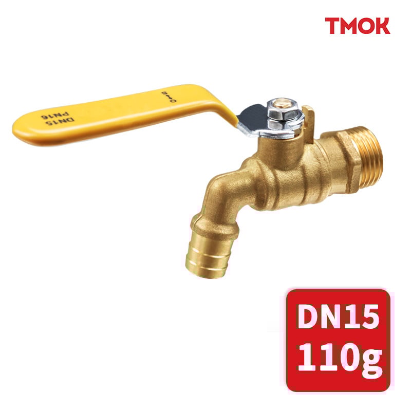 Brončani zavojni vodovodni izlaz s kugličnim ventilem, otporan na visoke temperature, ručno upravljanje, fiksni ugradnja, za kotlove za grijanje