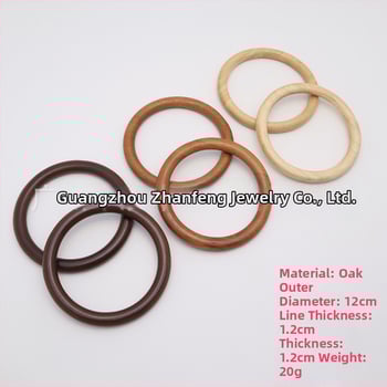 Πλεγμένη τσάντα με ξύλινο χερούλι σε σχήμα δαχτυλιδιού, δρύιμο υλικό, μονόχρωμη, λειτουργία μείωσης βάρους – αξεσουάρ αποσκευών