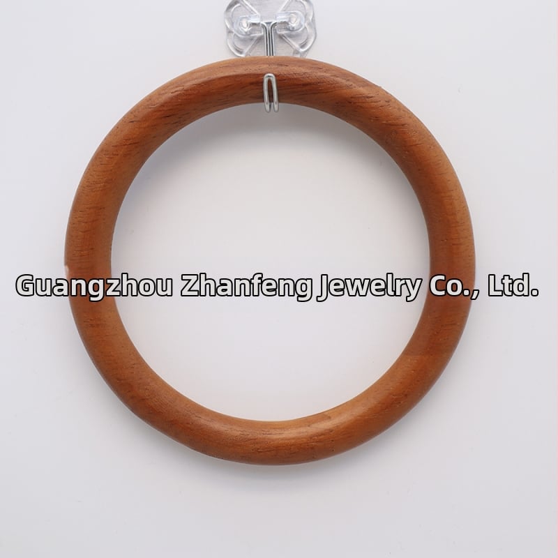 Πλεγμένη τσάντα με ξύλινο χερούλι σε σχήμα δαχτυλιδιού, δρύιμο υλικό, μονόχρωμη, λειτουργία μείωσης βάρους – αξεσουάρ αποσκευών