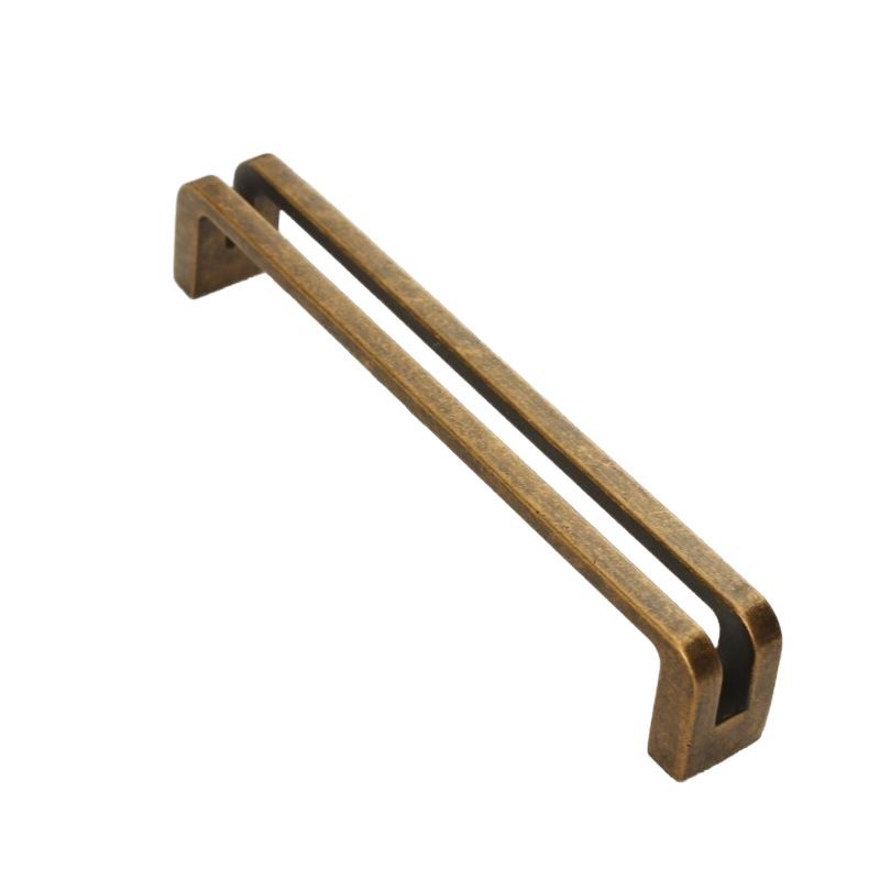 Mâner pentru ușile de dulap și sertare, din aliaj de zinc, placare electroplatică, model 7600, Grassland, stil modern minimalist