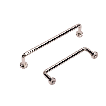 Mâner pentru dulapuri și uși de garderobă, din aliaj de zinc, cromat, stil modern minimalist, model 6658