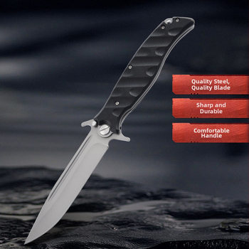 Sklopný outdoor nôž s guľkovým ložiskom na rýchle otvorenie, Carriage Knife, ABS + nerezová oceľ