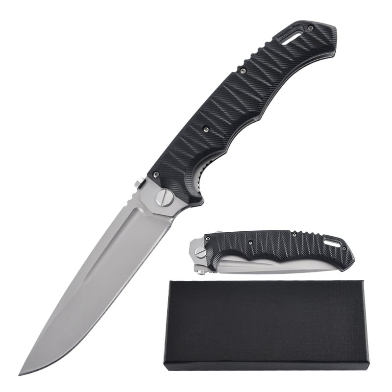 Sklopivi nož za outdoor s mehanizmom brzog otvaranja i kugličnim ležajem, Carriage Knife, ABS + nehrđajući čelik