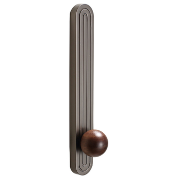 Mâner ușă garderobă, stil lux ușor, mâner rotund pentru dulap, aliaj de zinc + lemn masiv, electroplating