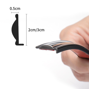 Protecție aripă universală pentru automobil, PVC, model electroplating, personalizabil, bandă anti-zgârieturi