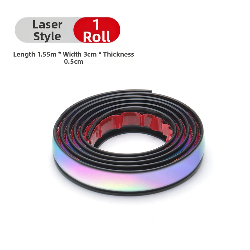 PVC ochranný pás na blatník auta, univerzálny, model elektroplating, prispôsobiteľný, pás proti škrabaniu