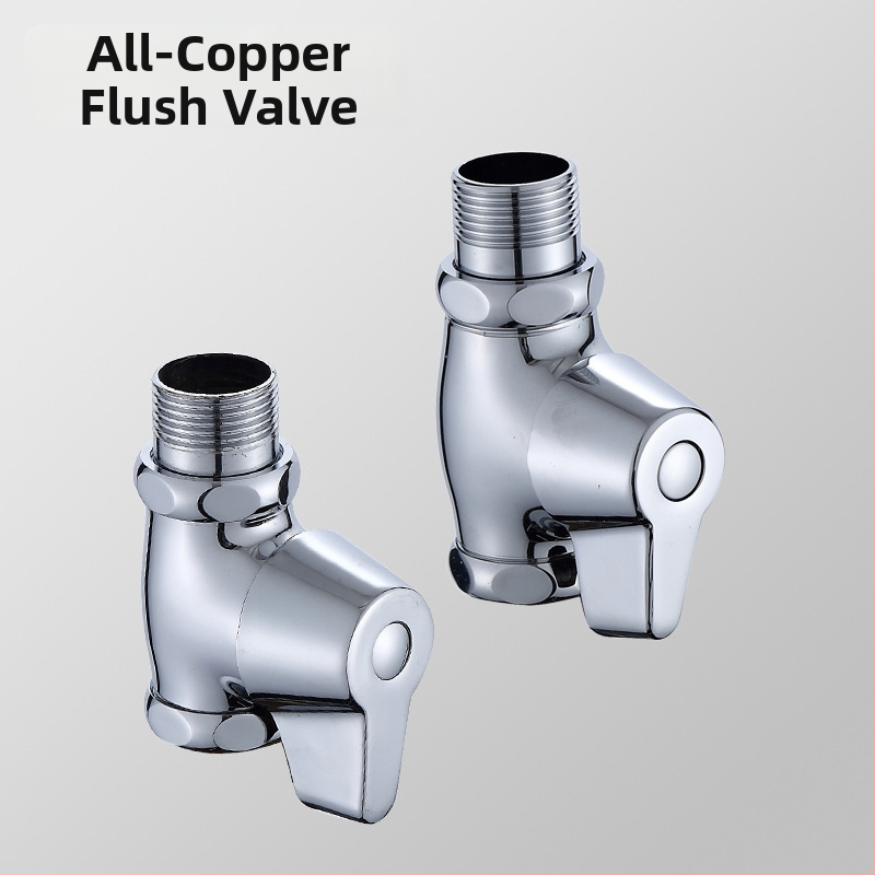 JW-6612 Automaticky zatváracia splachovacia ventily pre verejnú toaletu, mosadzné telo, tlak vody 0,8–1,2 MPa, spláchnutie 4–8 s