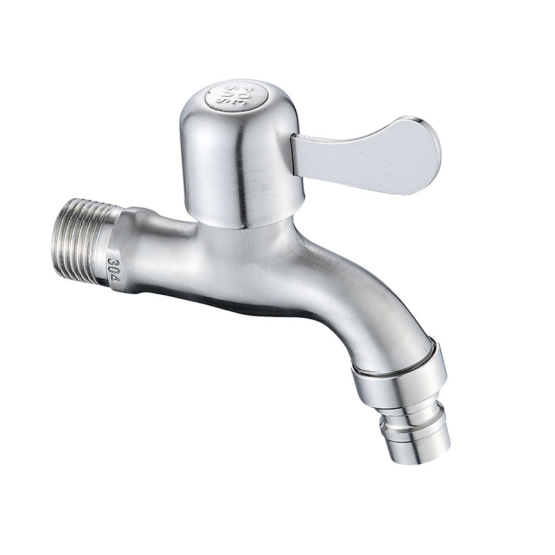 Nerđajući čelični slavine za perilicu rublja – brzo otvaranje, otvorena/skivena ugradnja, model JL104841JL104861, 2.5 bar, 0–90°C